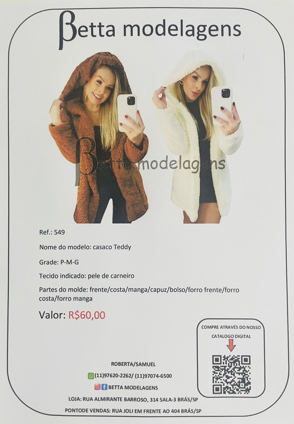REF.549 Casaco Teddy 