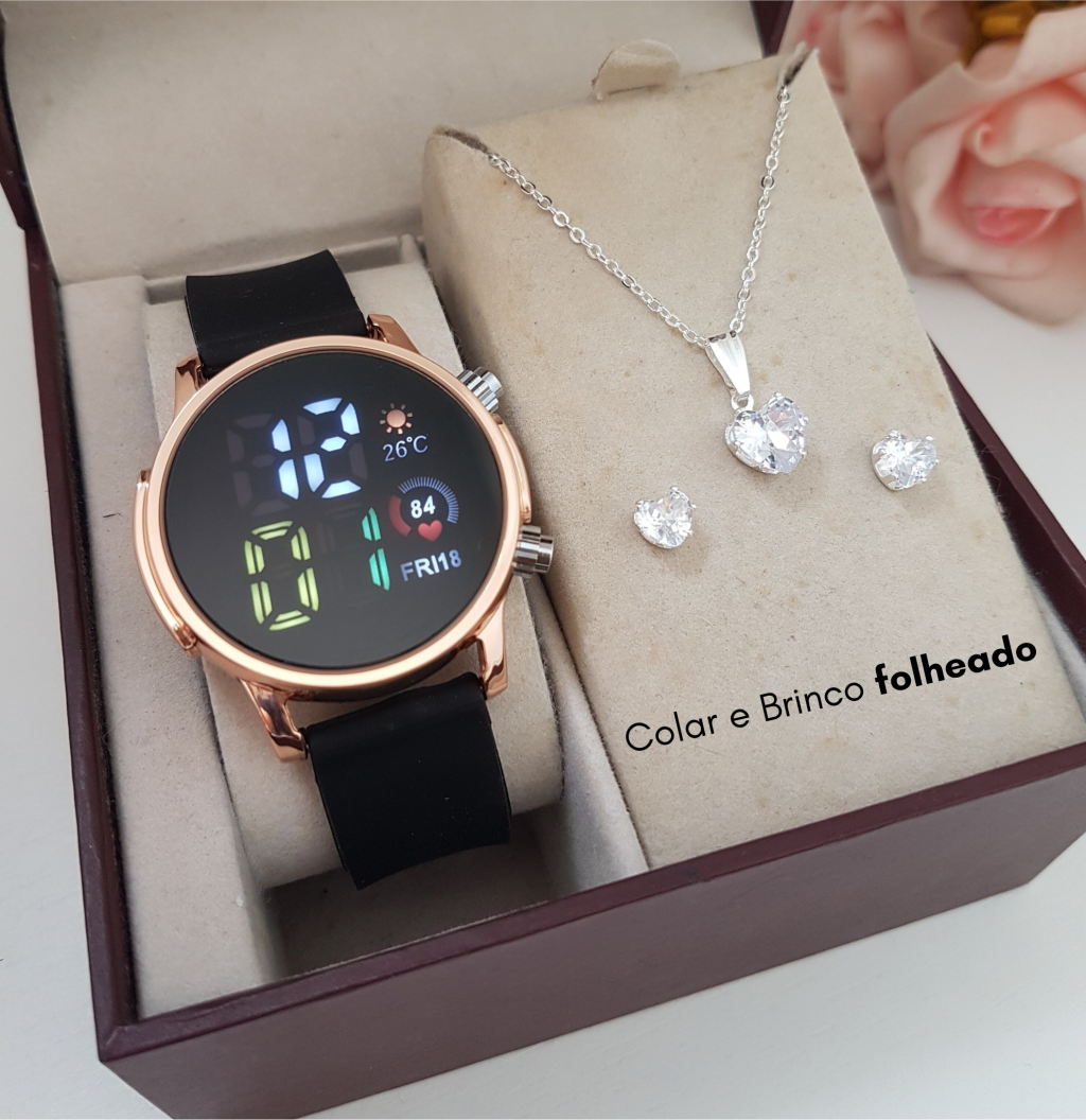 Kit RM5 Rose/preto - prova d água