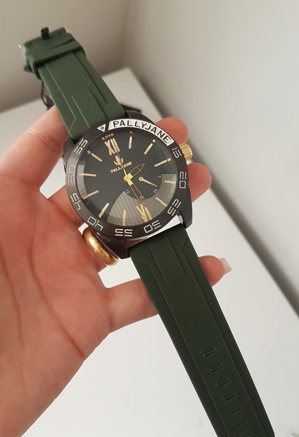 P65 Masc. Preto/Verde - prova d água