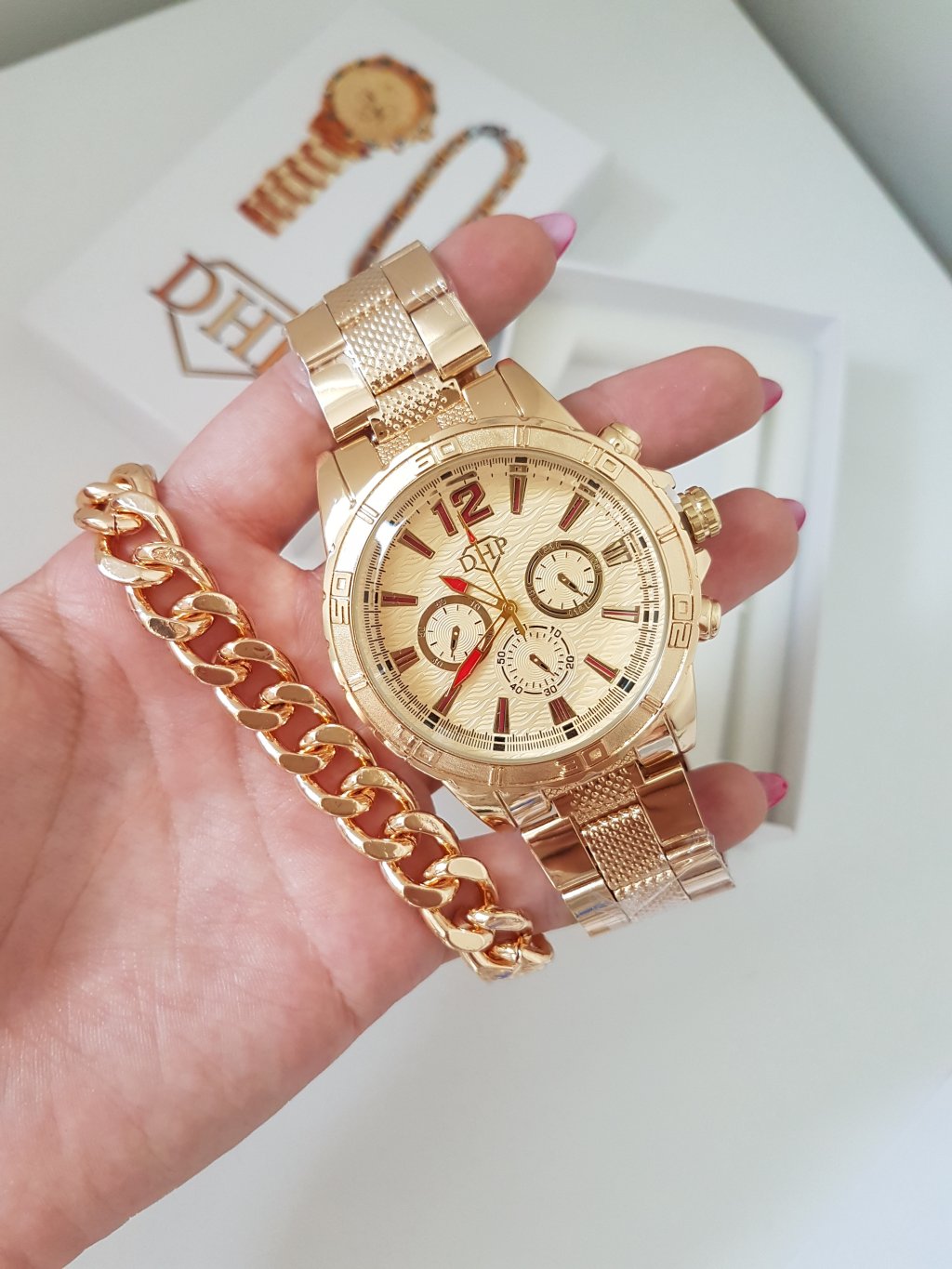 Kit DHP Masc - Dourado - Prova d água