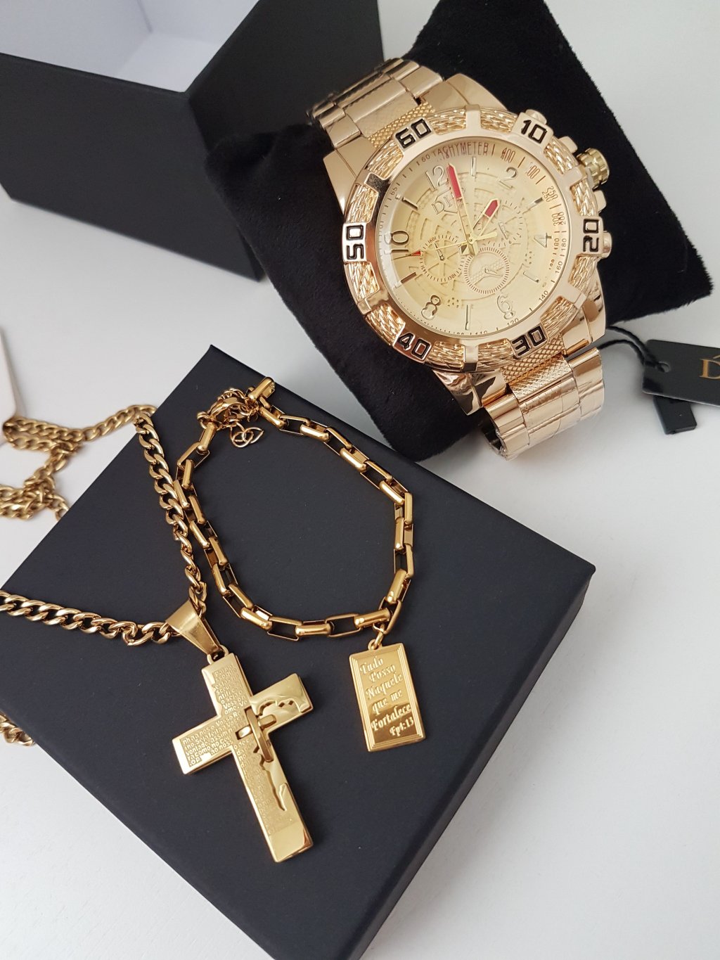 Kit Masc. G Dourado - prova d Água