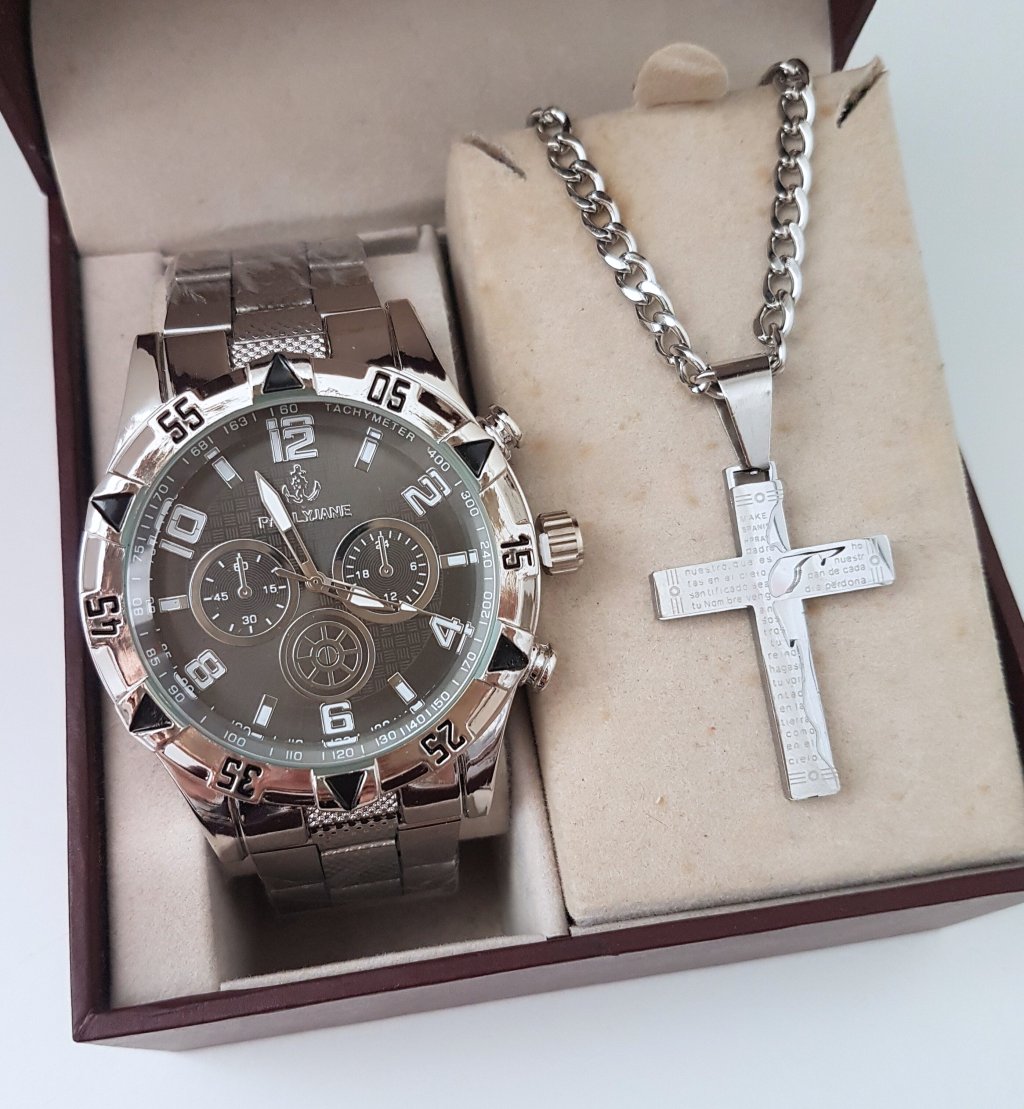 Kit Masc. A Prata/Preto - Prova d Água