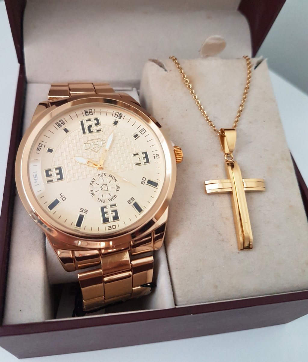 Kit Masc. Dourado - prova d água