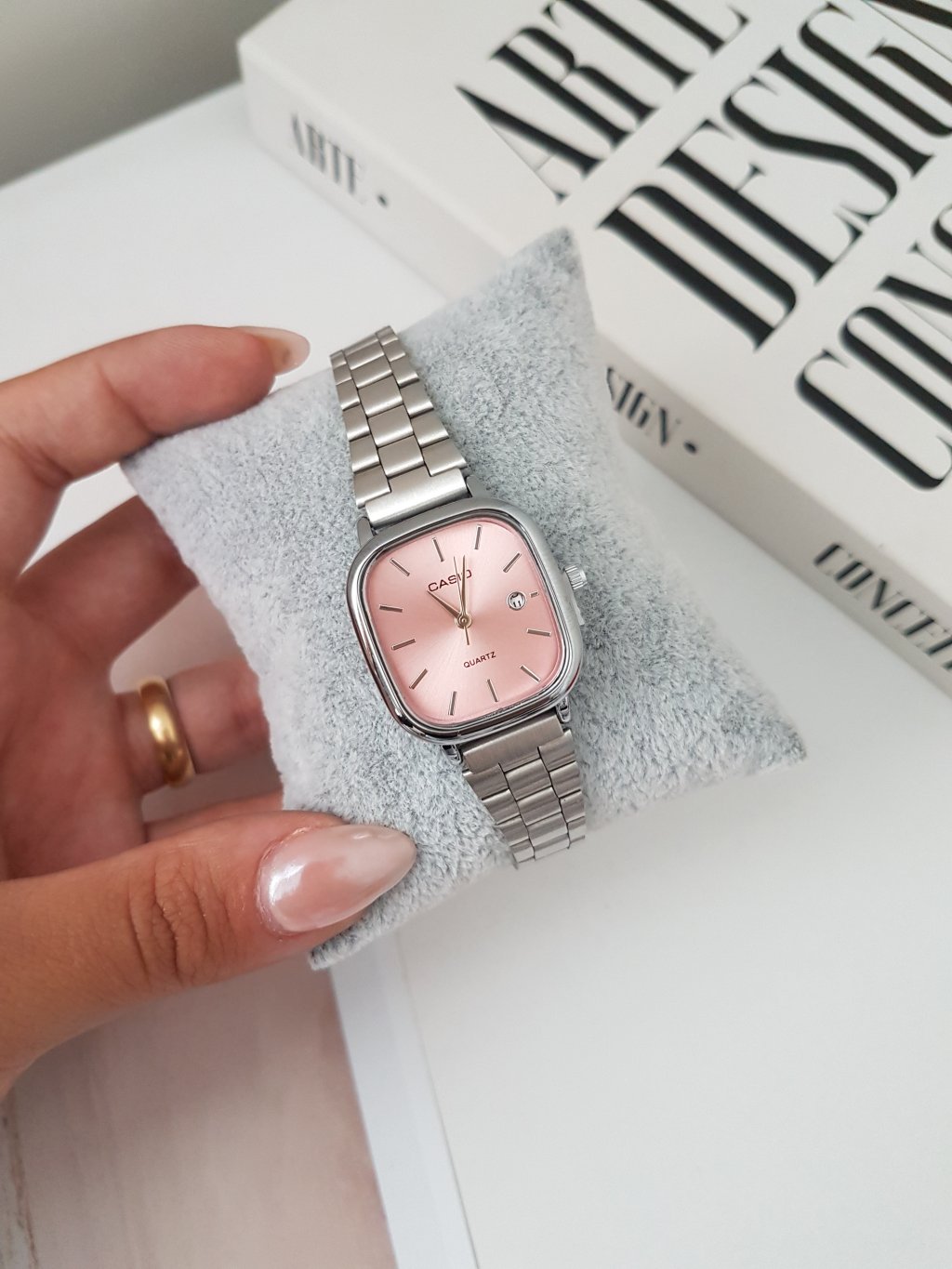 Casio 3298 Mini - Prata/Rosa