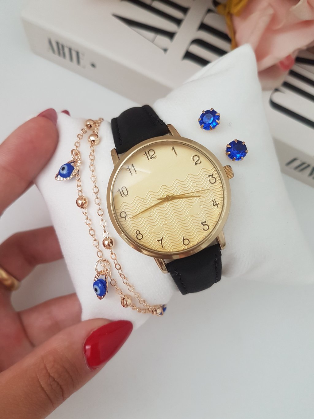 Kit F43 - Dourado Puls. olho grego