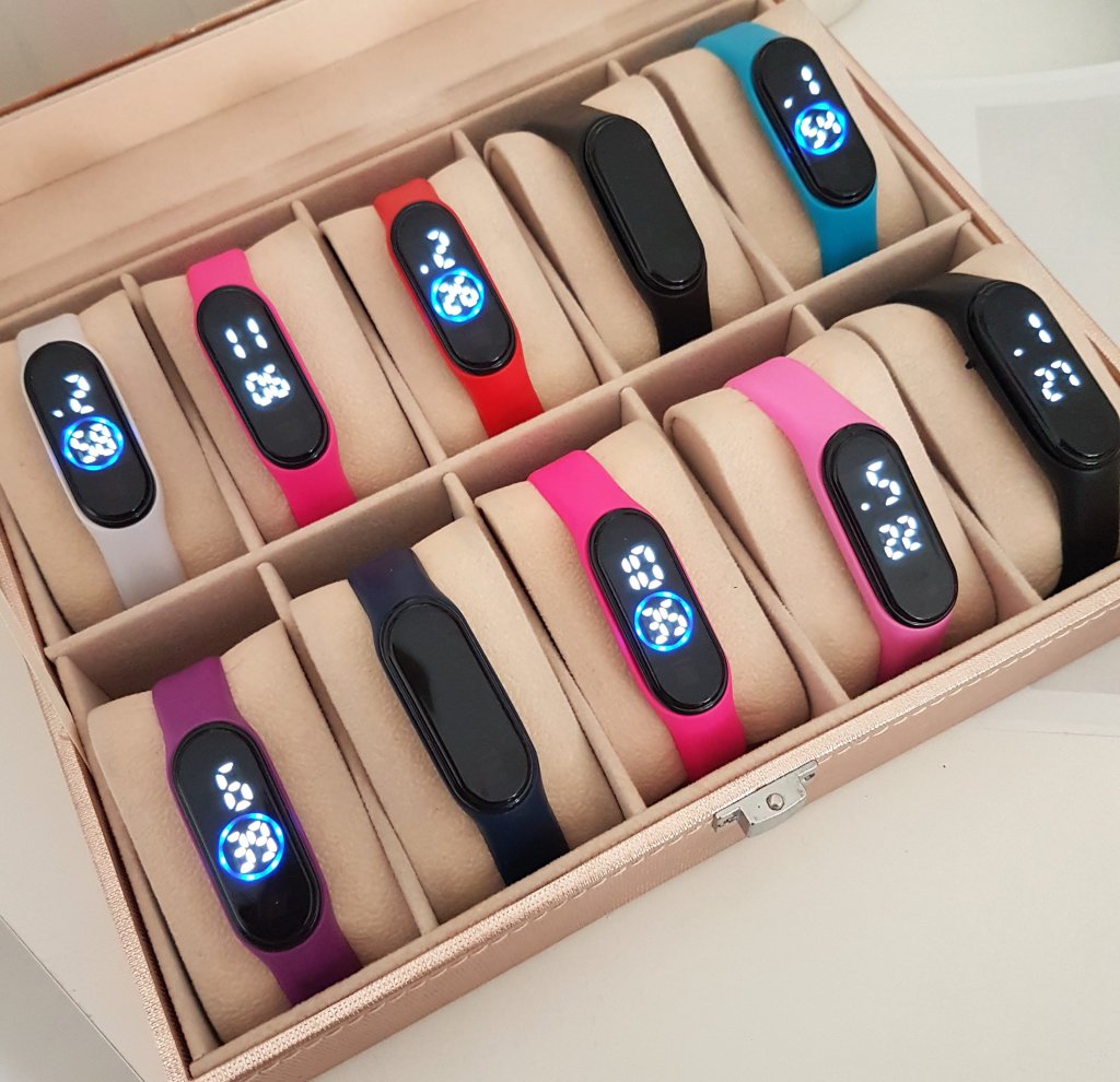 Pacote 10 pçs Led Bracelet - Prova d Água