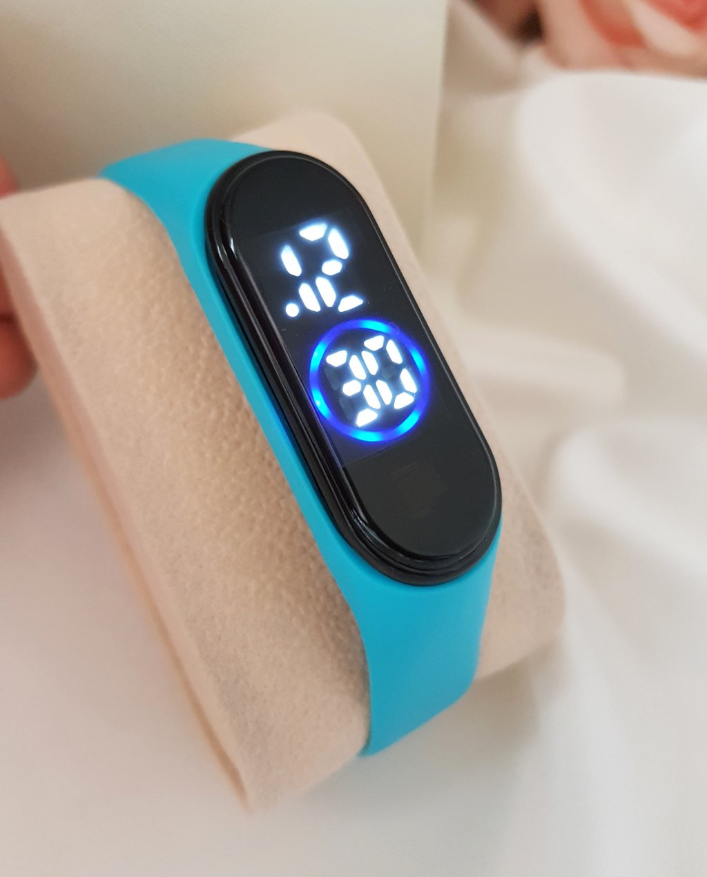 Led Bracelet - Azul Claro - prova d água