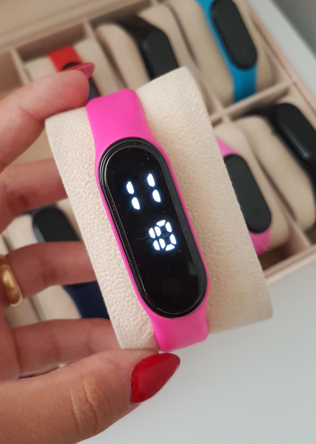 Led Bracelet - Pink - Prova d Água