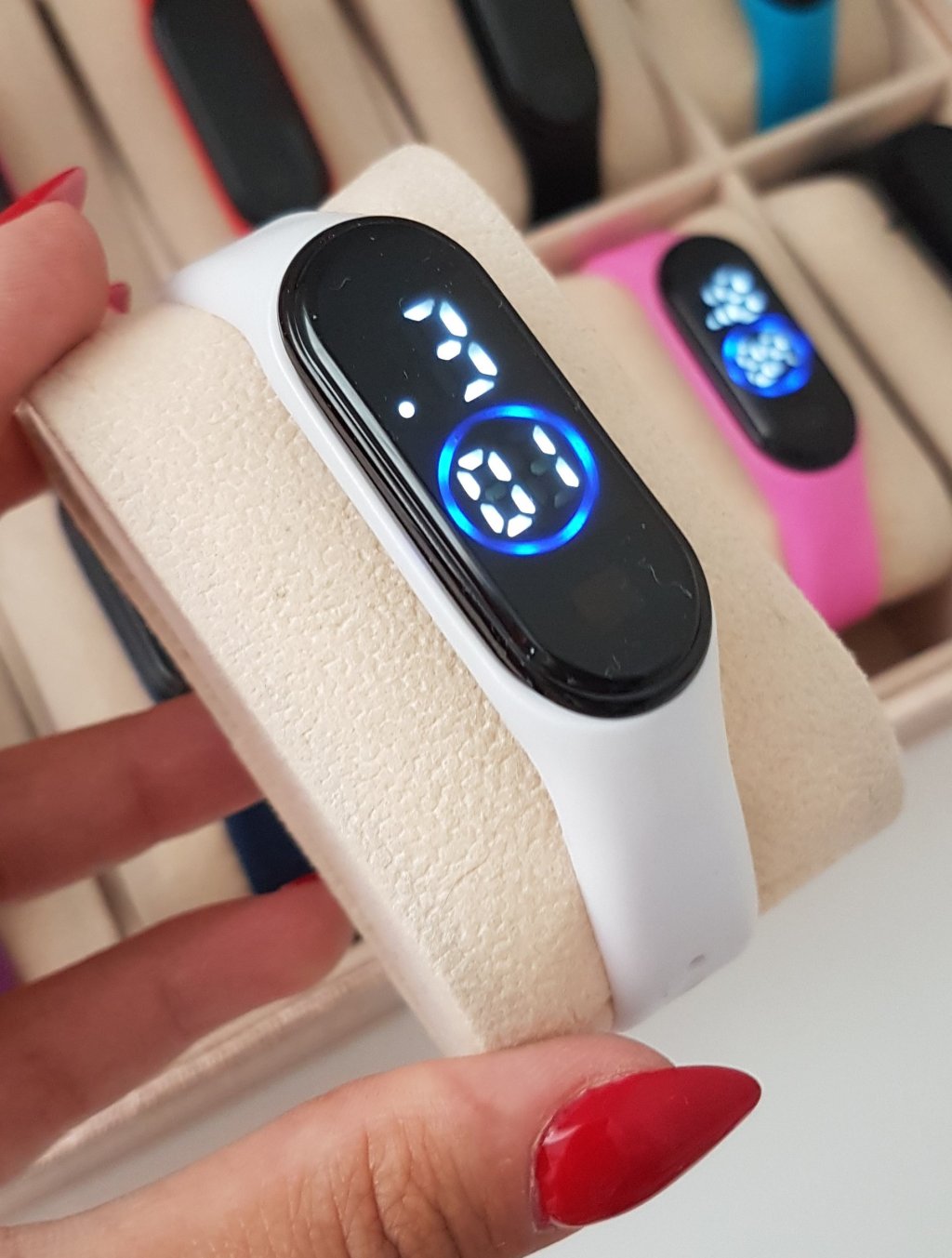 Led Bracelet - Branco - Prova d Água