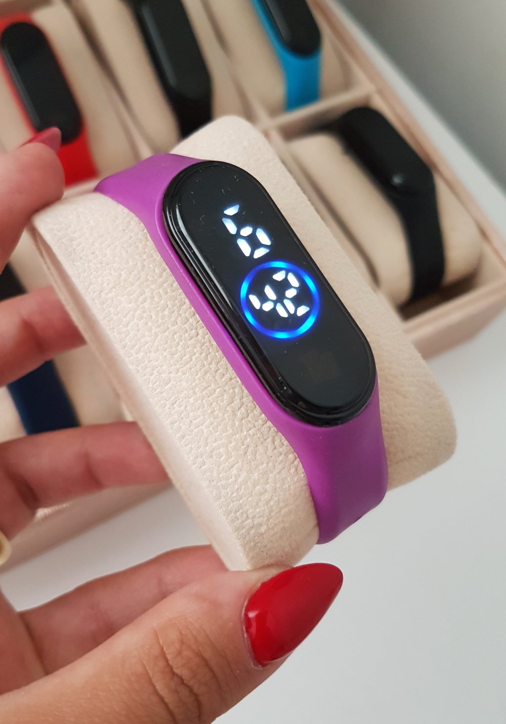 Led Bracelet - Roxo - prova d água