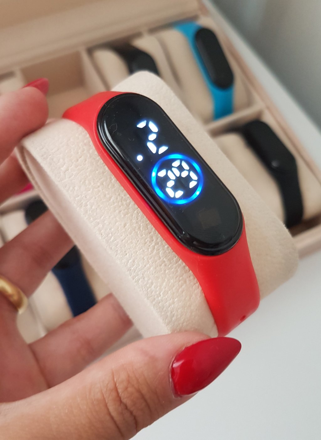 Led Bracelet - Vermelho - Prova d Água