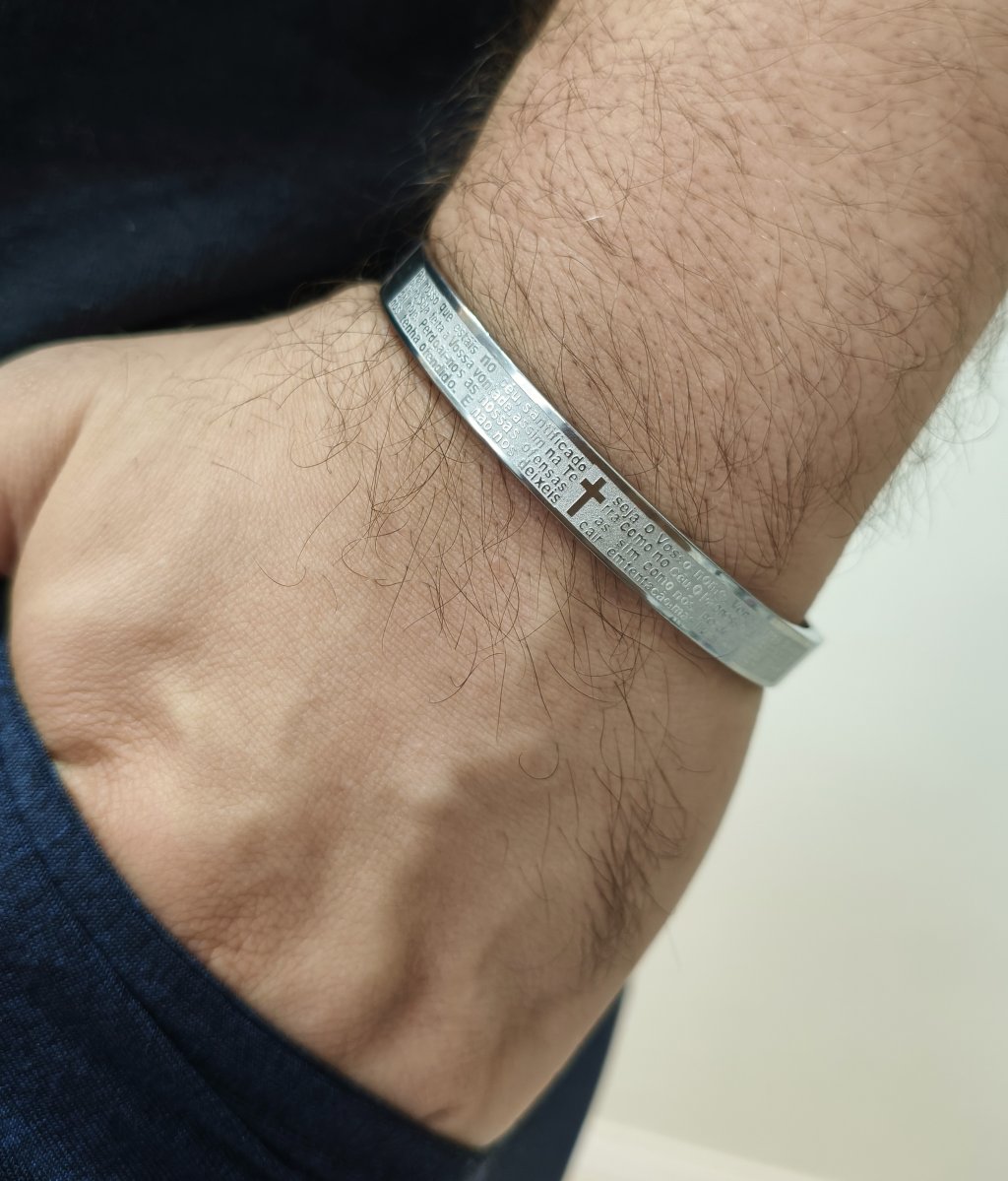 Bracelete Masculino Pai Nosso 
