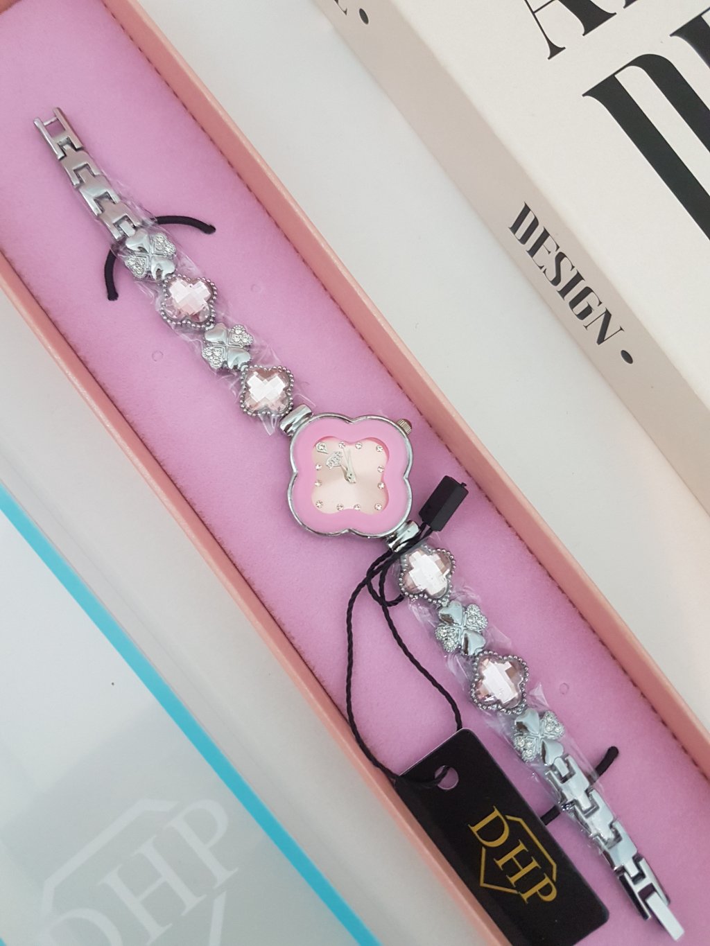 Kit DHP Van Cleef - Prata/Rosa - Prova d Água