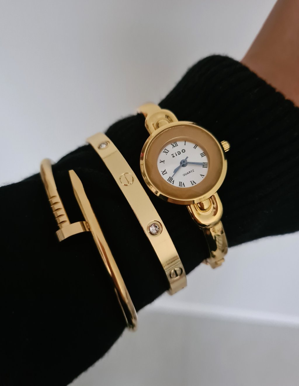 Relógio bracelete Zido - Dour/Claro
