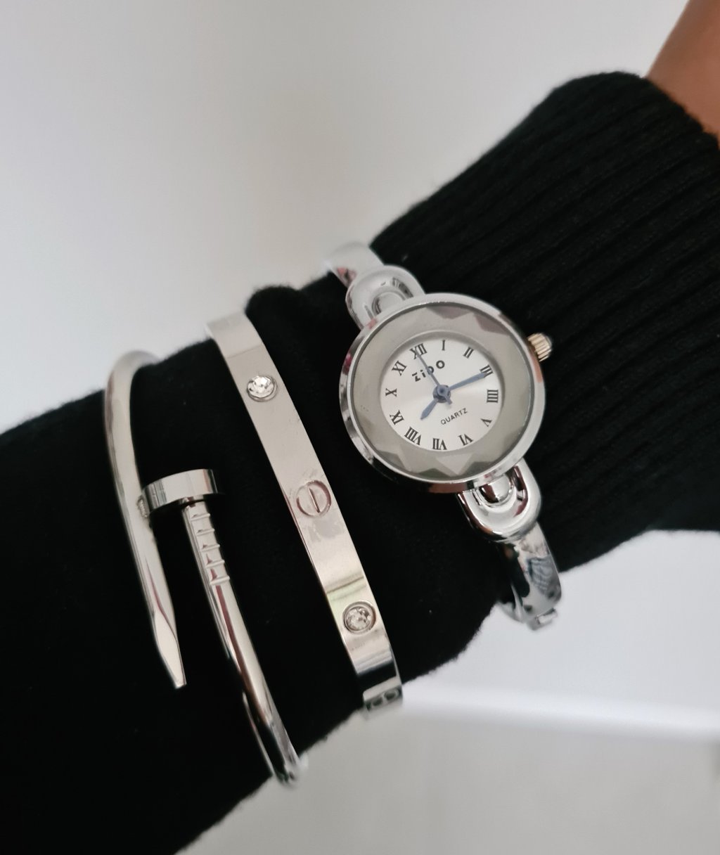 Relógio bracelete Zido - Prata