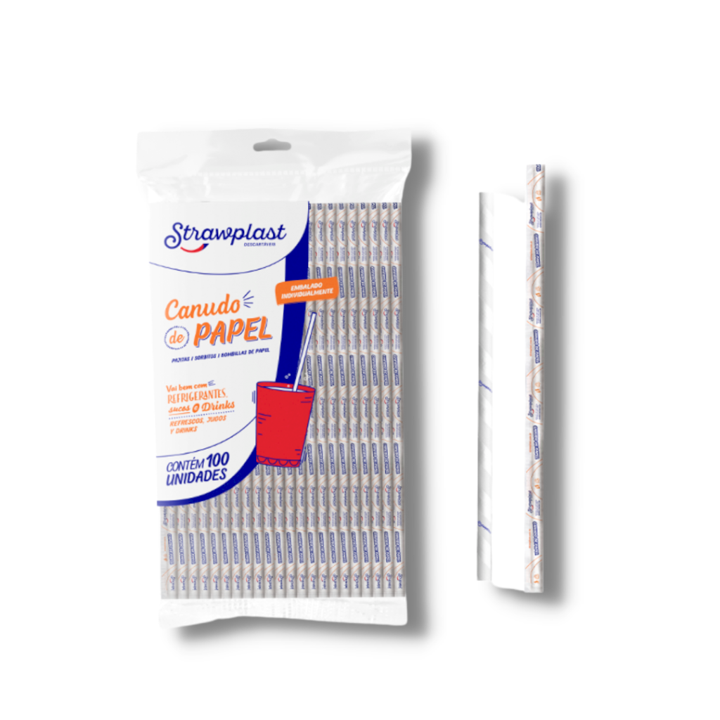 2375 - Canudo Sachê Papel Strawplast 