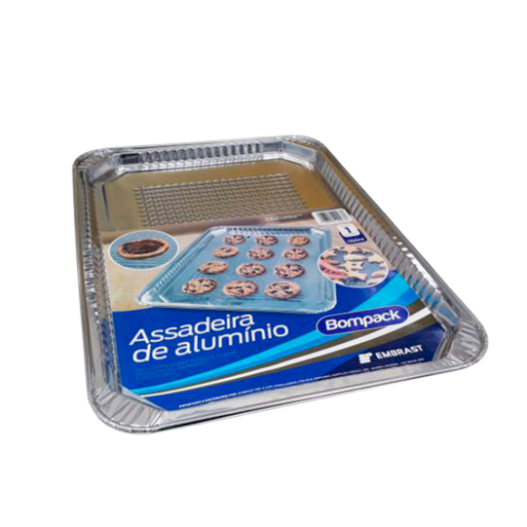 2644 - Assadeira Alumínio Retangular 