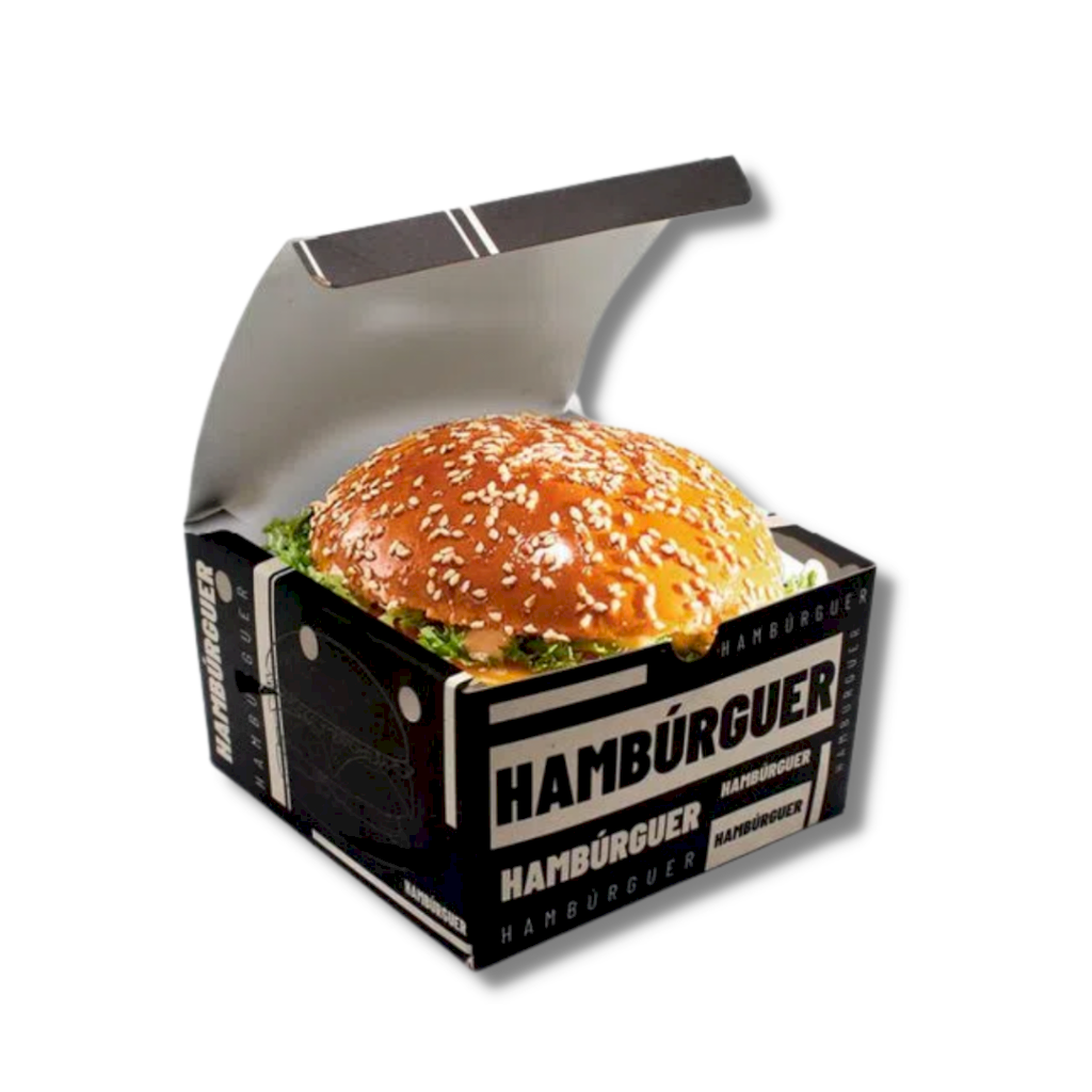 2344 - Caixa Hambúrguer Gourmet Preto 