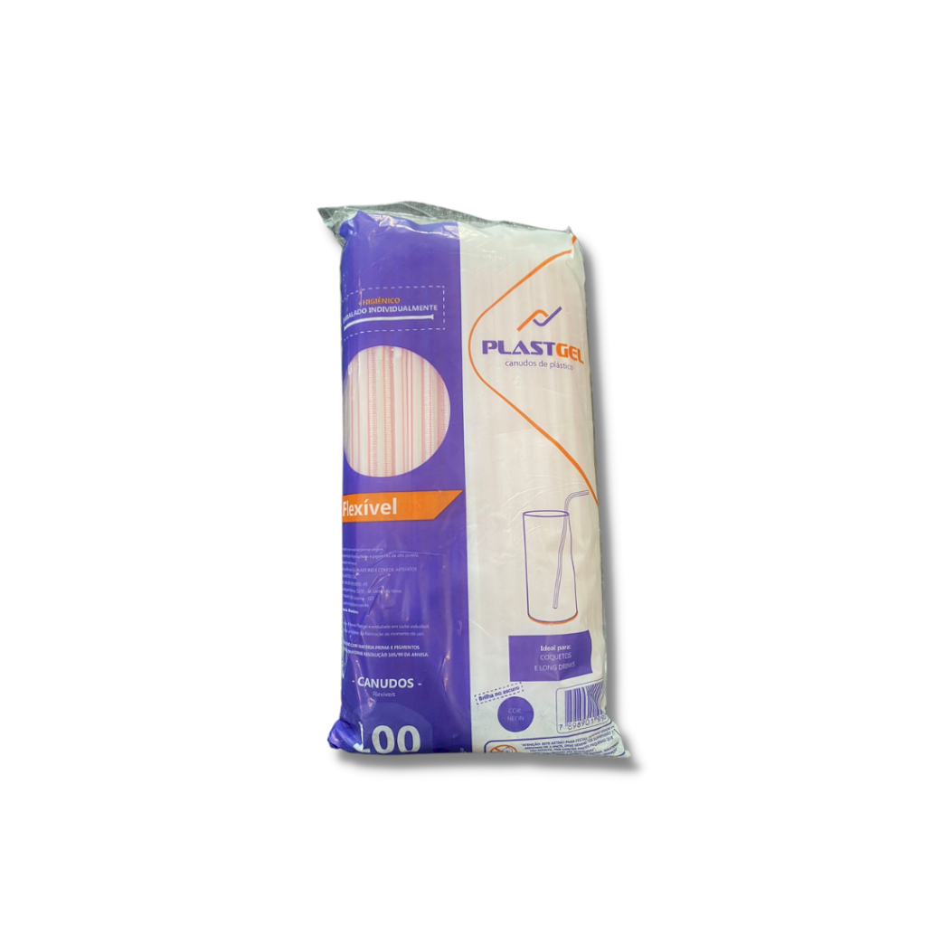 3141 - Canudo Sachê Flex Plastgel