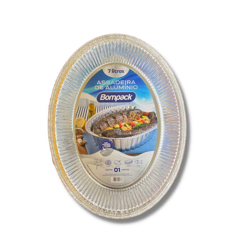 2642 - Assadeira Alumínio Oval 