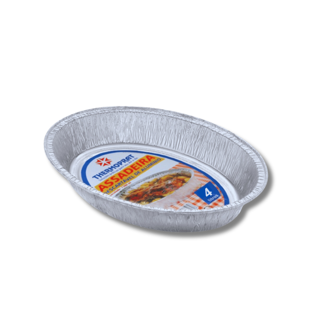 4036/4046 - Assadeira Alumínio Oval Thermoprat 