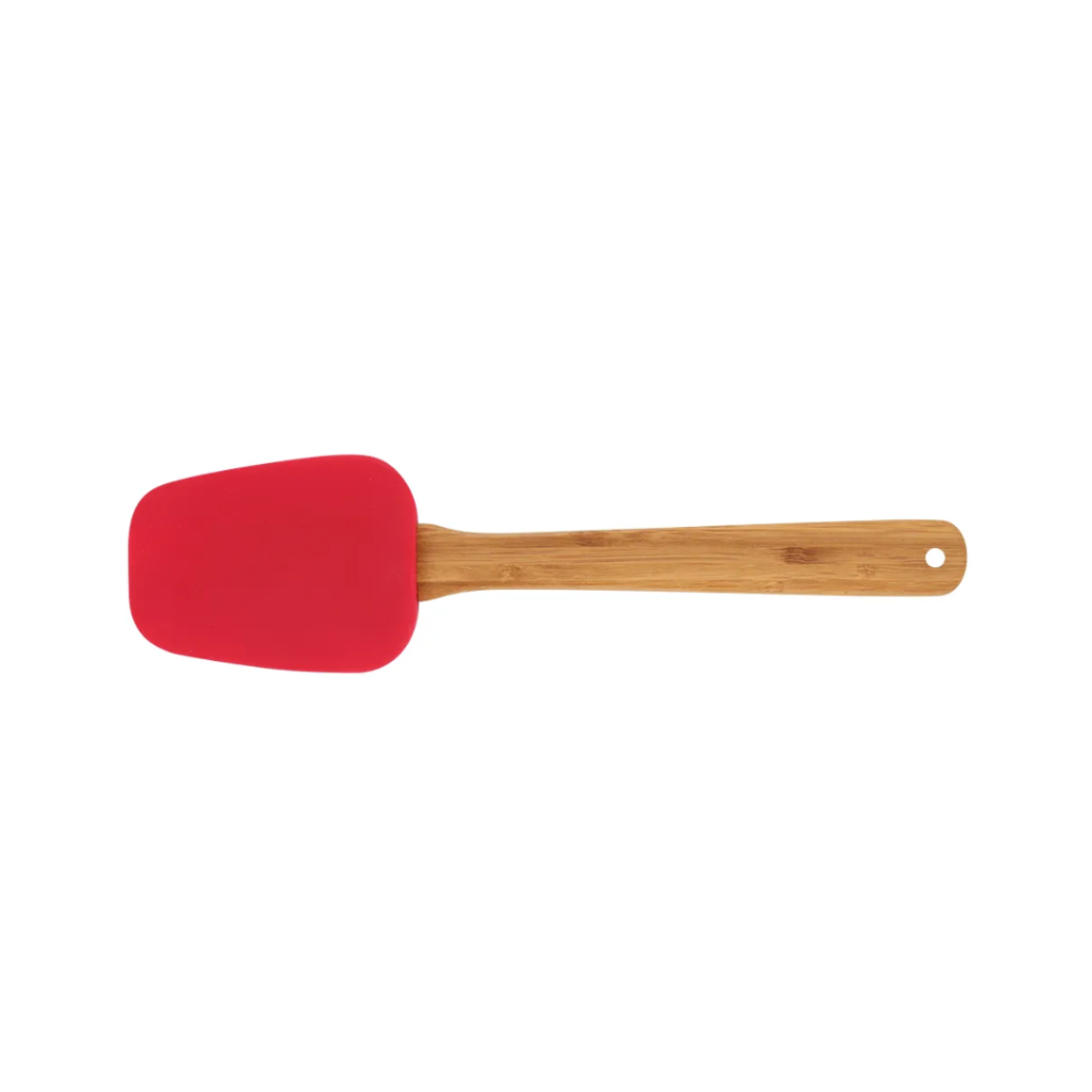 4151 - Espátula Oval Silicone e Bamboo