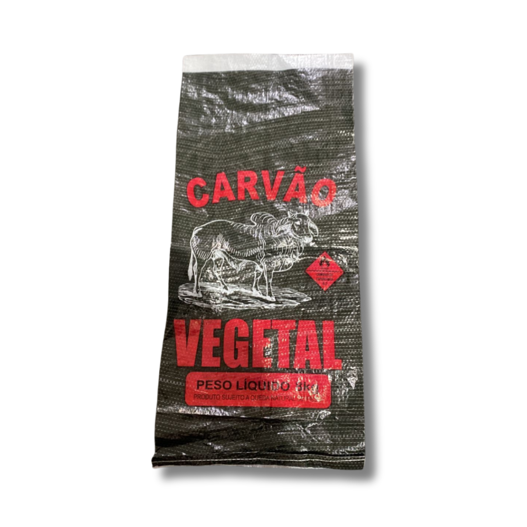 Saco Rafia Carvão Vegetal