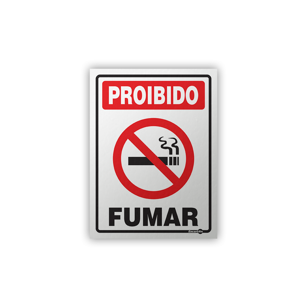 4996 - Placa Proibido Fumar PS100