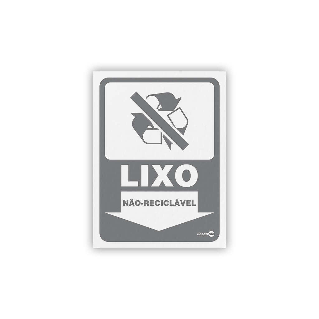 4988 - Placa Lixo não Reciclável 