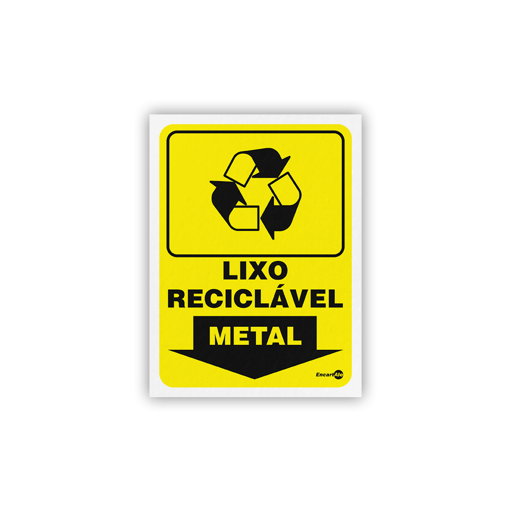 4995 - Placa Reciclável Metal PS196