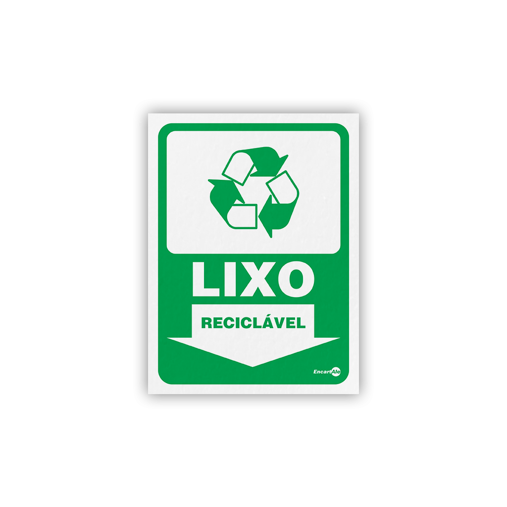 4989 - Placa Lixo Reciclável PS238 