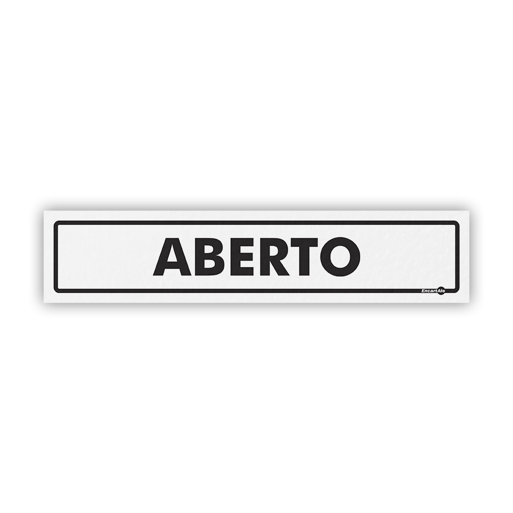 5195 - Placa Aberto PS41 