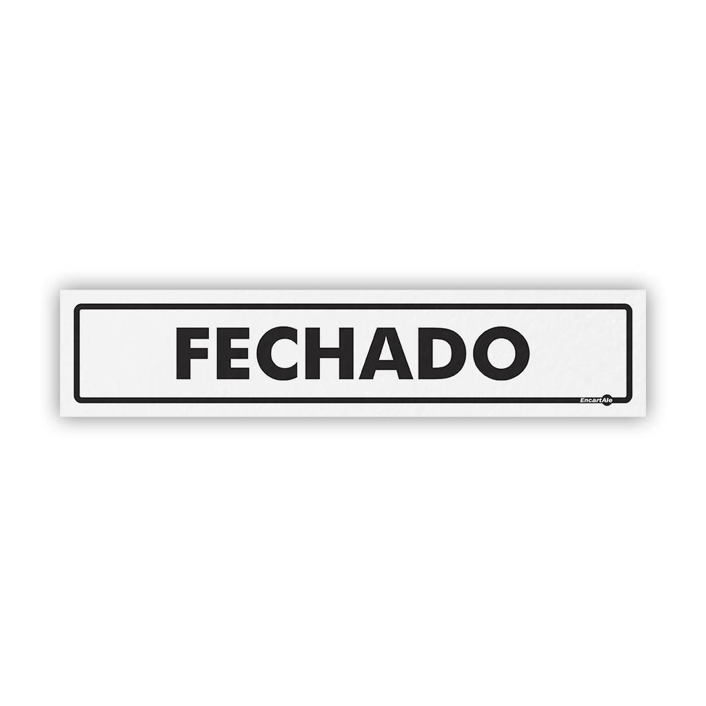 5196 - Placa Fechado PS42