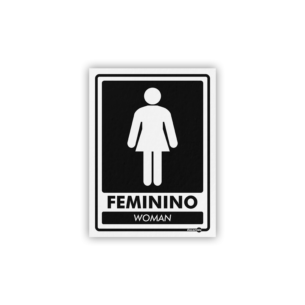 4999 - Placa Banheiro Feminino (Woman)