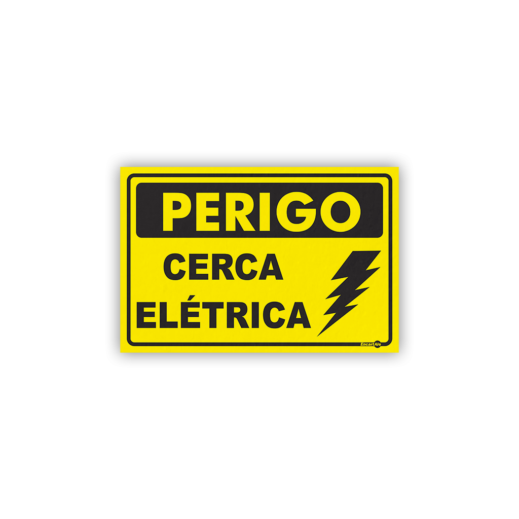 4985 - Placa Perigo Cerca Elétrica PS93