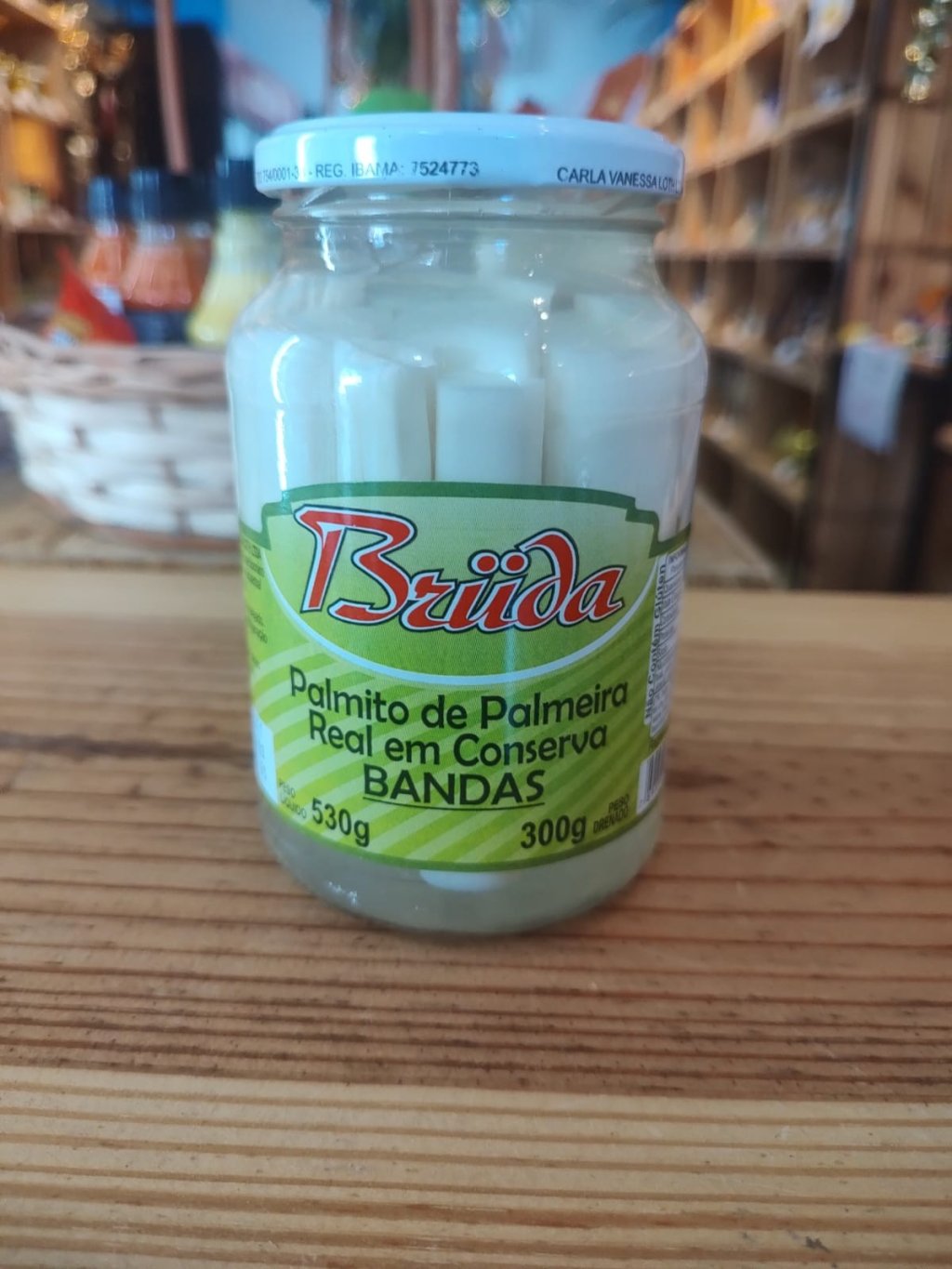  PALMITO PALMEIRA REAL BANDA 300GR - BRUDA - R$15,70