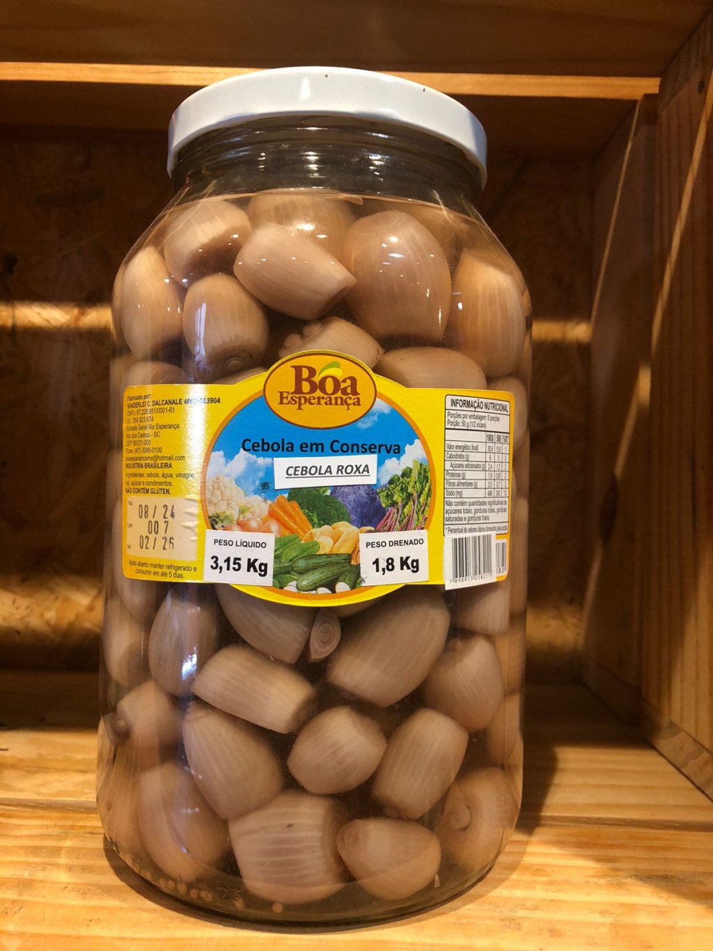 CEBOLA ROXA 1,8 KG - BOA ESPERANÇA - R$60,50