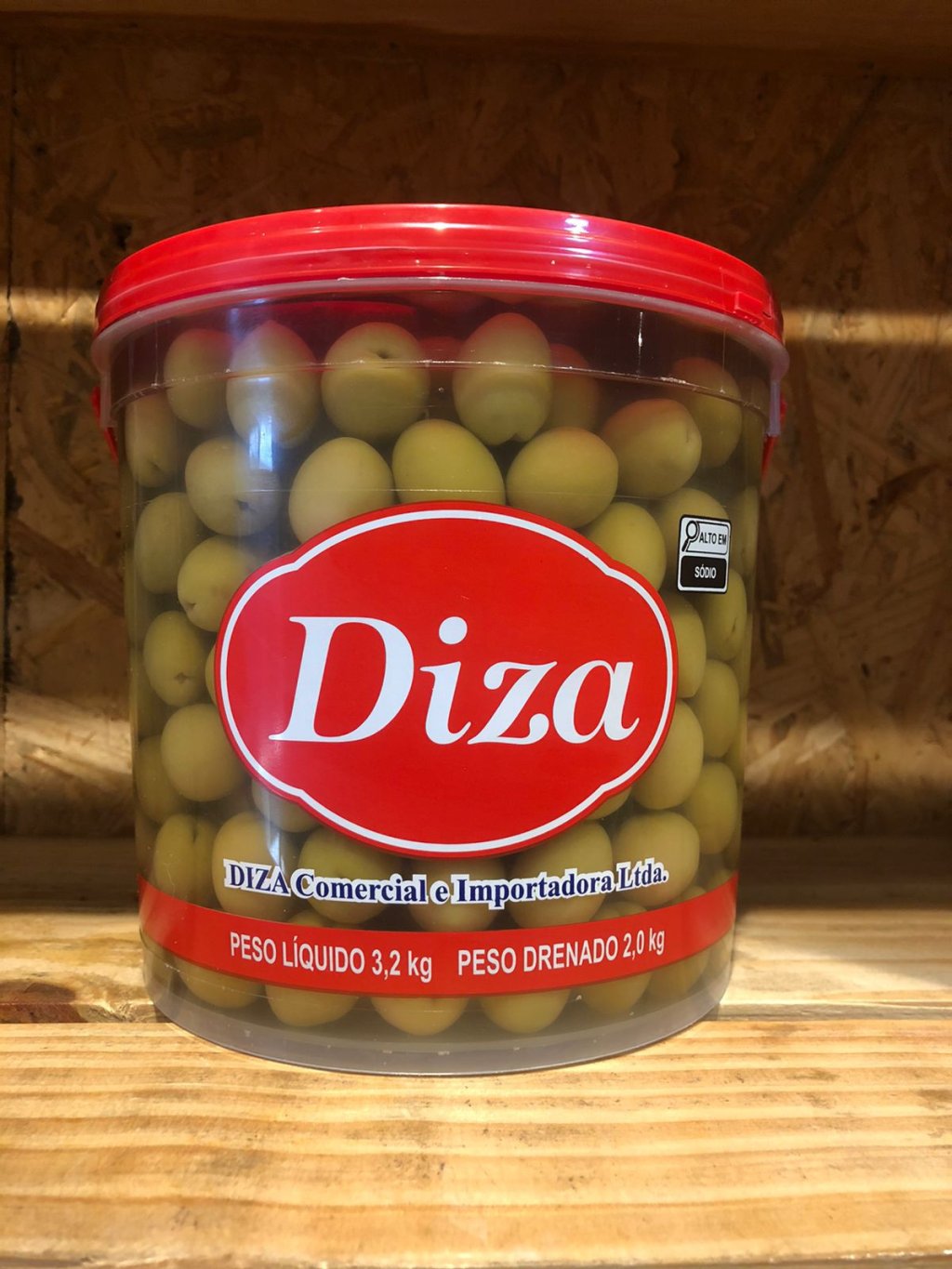 AZEITONA VERDE COM CAROCO 160/200 2KG - DIZA - R$ 65,30