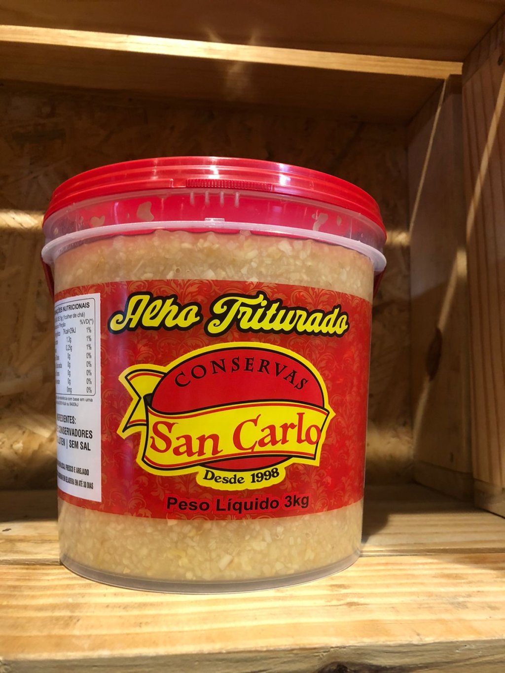 Alho Triturado 3kg - SAN CARLO - R$ 39,80