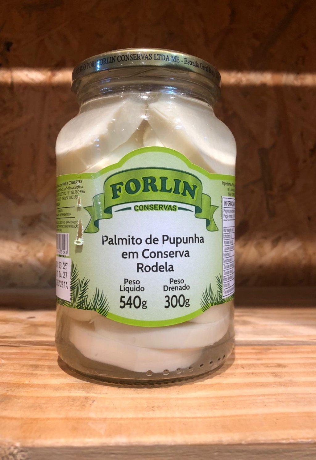 PALMITO PUPUNHA RODELA  300G - FORLIN - R$11,50