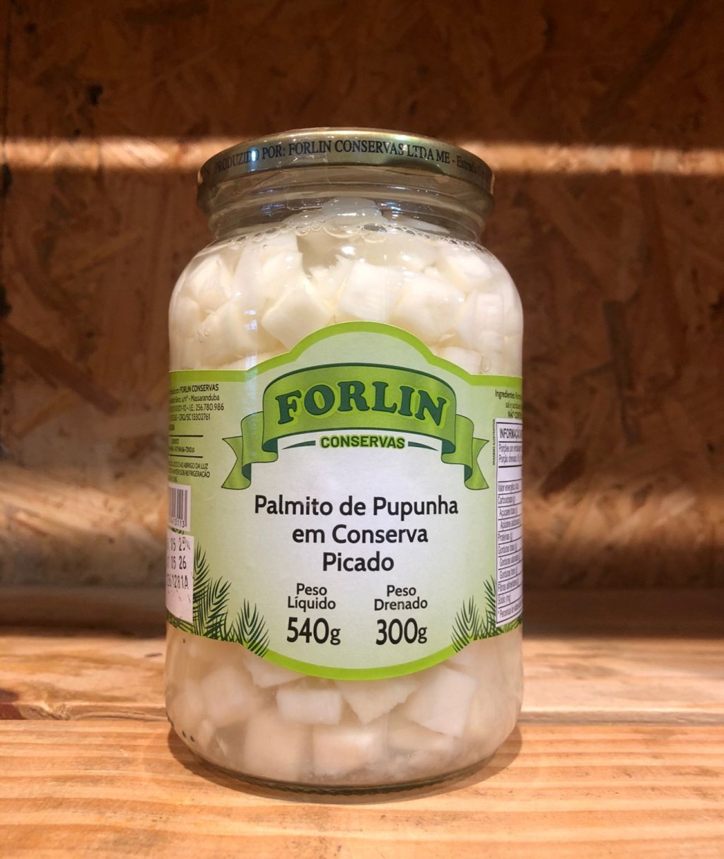 PALMITO PUPUNHA PICADO  300G - FORLIN - R$9,50