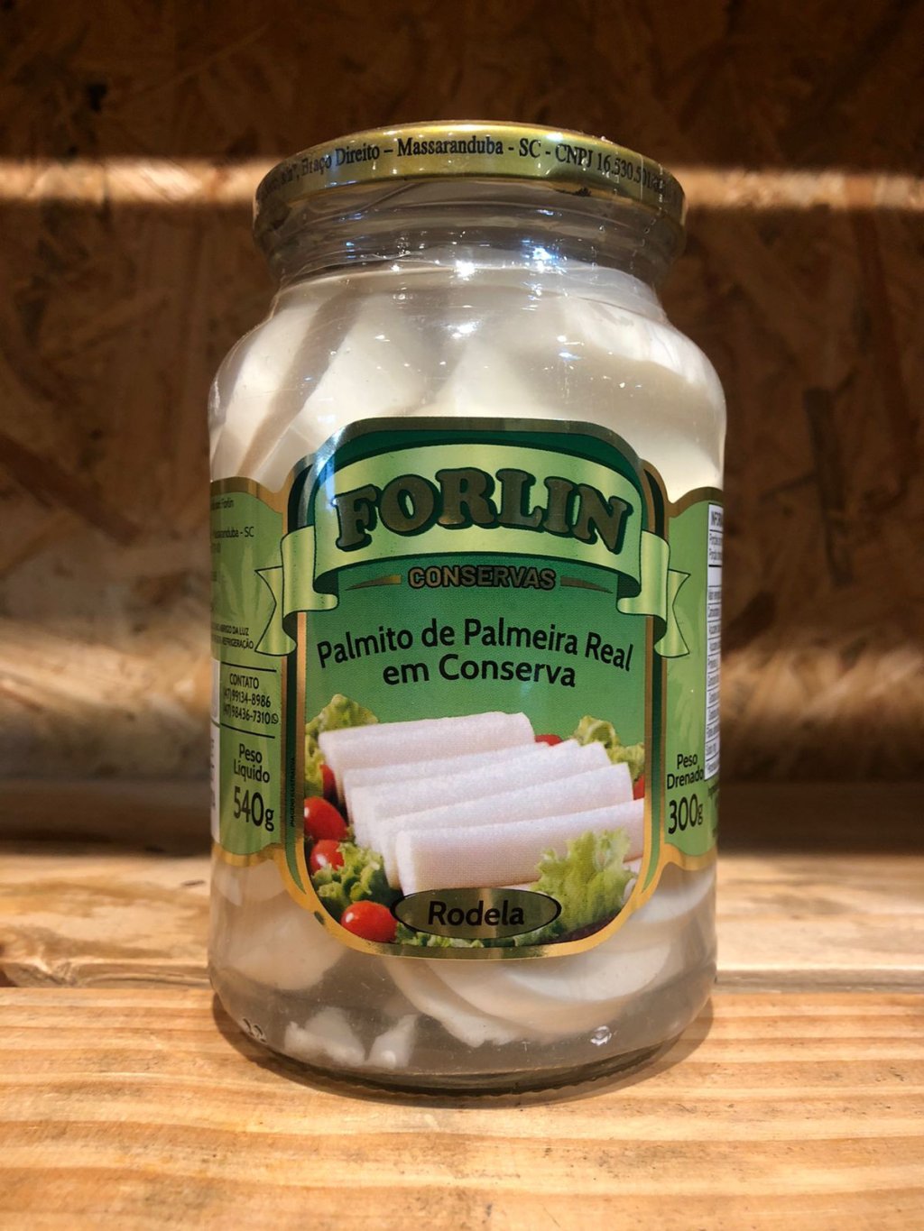 PALMITO PALMEIRA REAL RODELA  300G - FORLIN - R$11,20