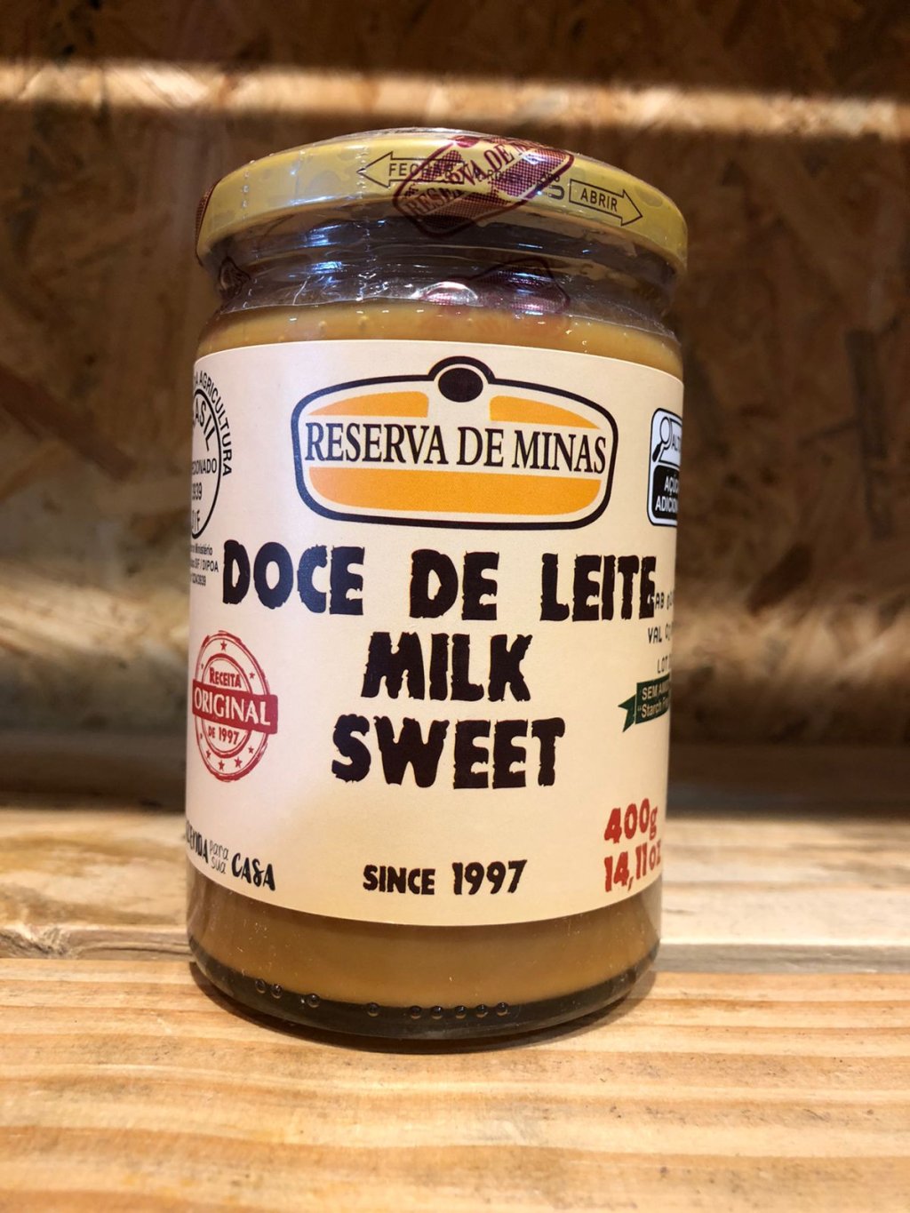 DOCE DE LEITE ORIGINAL 400GR - RESERVA DE MINAS - R$23,80