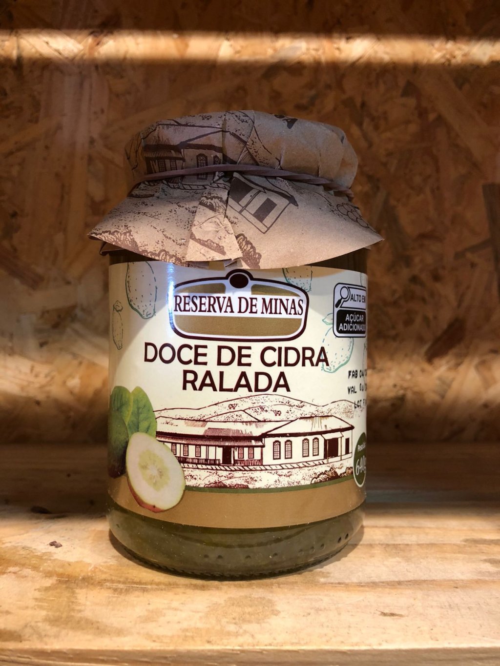 DOCE DE CIDRA RALADA  640GR - RESERVA DE MINAS - R$19,80