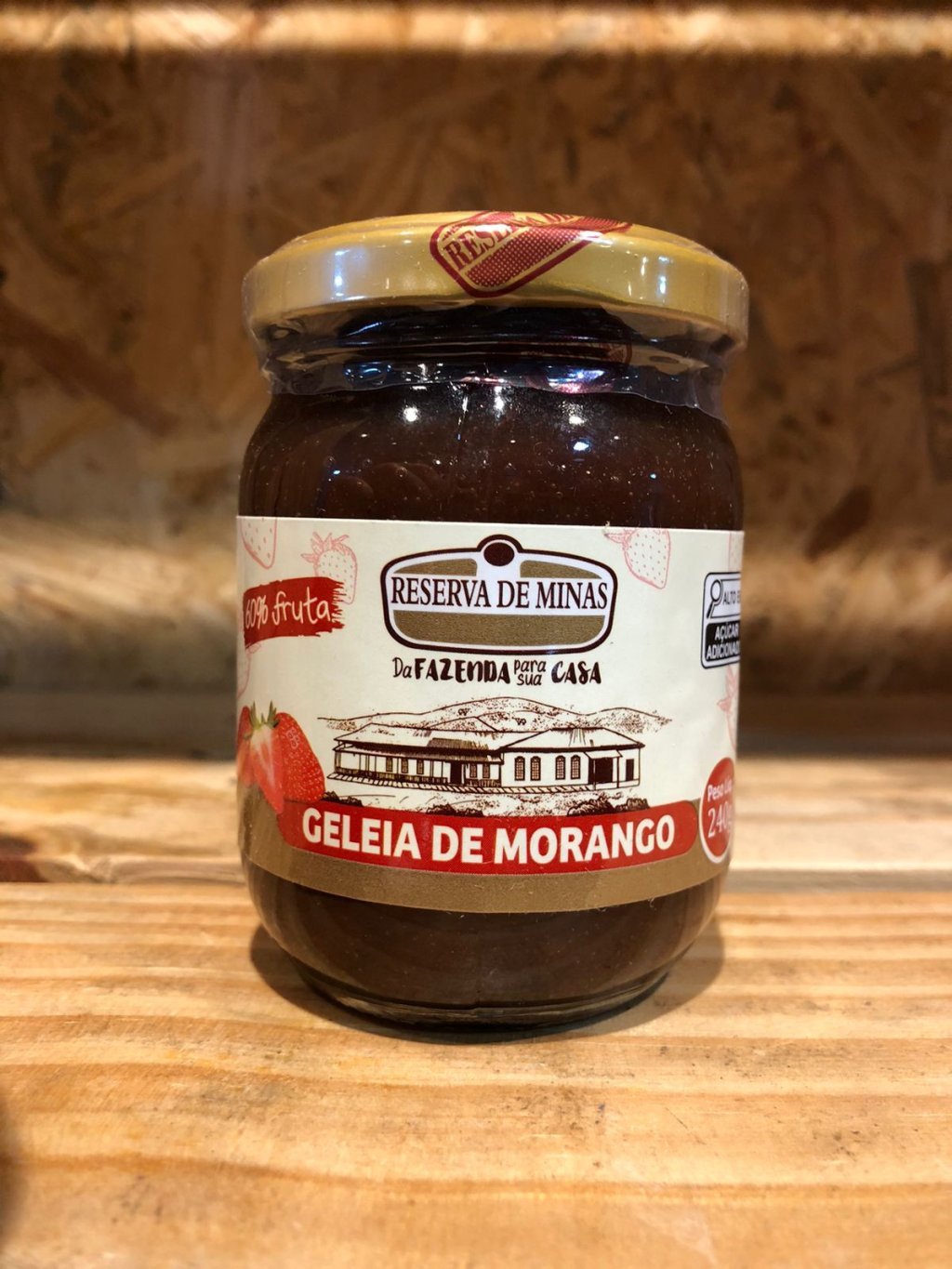  GELEIA DE MORANGO 240GR - RESERVA DE MINAS - R$13,00