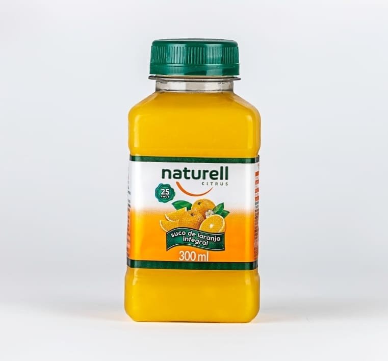 GARRAFA DE SUCO LARANJA INTEGRAL - 300 ML - NATURELL - R$4,80
