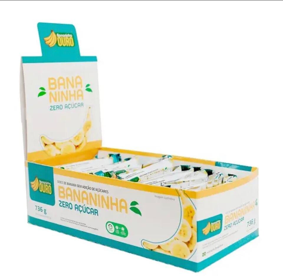  BANANA ZERO ACUCAR 23GR - BANANINHA DE OURO - R$48,90