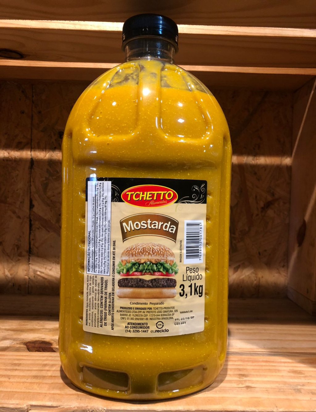 MOLHO MOSTARDA TCHETTO 3,1KG - R$20,50
