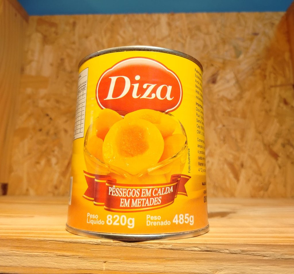 PÊSSEGO EM CALDAS 450G - DIZA - R$16,00