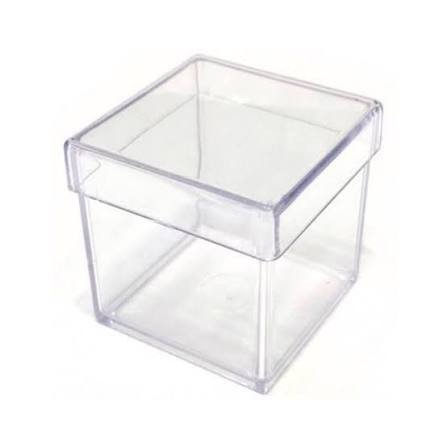 caixa acrilica cristal 4x4 (Pacote)